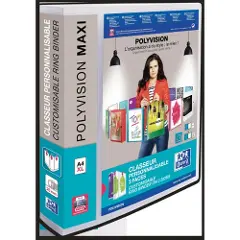 Oxford Polyvision - Ringperm for presentasjoner - bokryggbredde: 60 mm - for A4 Maxi - kapasitet: 390 ark - gjennomskinnelig-1
