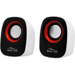 Mediatech IBO MT3137W - Høyttalere - for PC - 6 watt (Total) - hvit-1