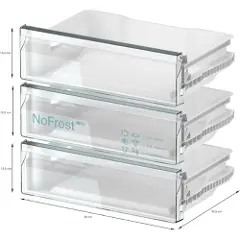 Siemens iQ500 GU21NADE0, 85 L, ST-T, 35 dB, Frostfritt system, E, Hvit-2