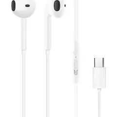 Dudao X3C kablede USB-C-hodetelefoner med innvendige ører - hvit-3