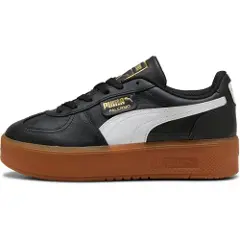 Puma Palermo Elevata Leather Sneakers Women, Shoes, Black/Gum, 36-1