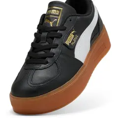 Puma Palermo Elevata Leather Sneakers Women, Shoes, Black/Gum, 36-3