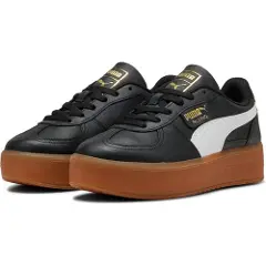 Puma Palermo Elevata Leather Sneakers Women, Shoes, Black/Gum, 36-4