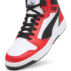 Puma Rebound Sneakers, Shoes, White/Black/Red, 36-3