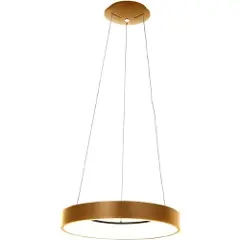 Steinhauer Designpendellampe gull inkl. dimbar LED - Ringlede-1