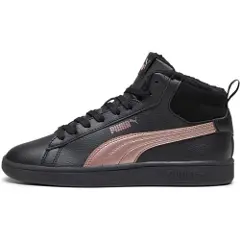 Puma Smash 3.0 Mid WTR Sneakers, Shoes, Black/Rose Gold, 40-1