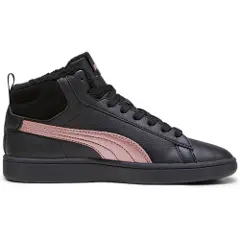 Puma Smash 3.0 Mid WTR Sneakers, Shoes, Black/Rose Gold, 40-5