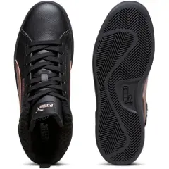 Puma Smash 3.0 Mid WTR Sneakers, Shoes, Black/Rose Gold, 40-2