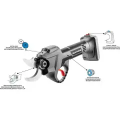 Graphite Energy+ 58g029 Elektrisk Beskjæringssaks Uten Batteri 18v-5