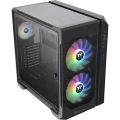 Thermaltake View 51 TG ARGB - ARGB Edition - tower - ATX - sidepanel med vindu (herdet glass) - ingen strømforsyning (PS/2) - svart - USB/lyd-3