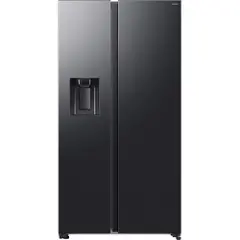 Samsung RS70F64KDF, Frittstående, Amerikansk dør, Sort, 2 dører, Premium Black Steel, På innsiden-1