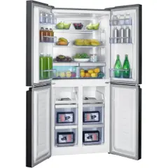 Beko GNO46623MXPN, Frittstående, Amerikansk dør, Rustfritt stål, 4 dører, Knapper, Berøringskontroll, LED-2