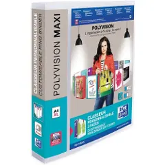 Oxford Polyvision maxi - Ringperm for presentasjoner - bokryggbredde: 50 mm - for A4 Maxi - kapasitet: 240 ark - gjennomsiktig-1