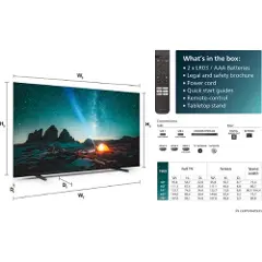 Philips 43PUS7609 - 43 Diagonalklasse 7609 Series LED-bakgrunnsbelyst LCD TV - Smart TV - TITAN OS - 4K UHD (2160p) 3840 x 2160 - HDR - antrasittgrå-2