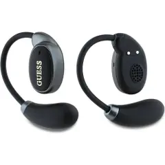 GUESS Satin Classic trådløse hodetelefoner med åpne ører - svart-1