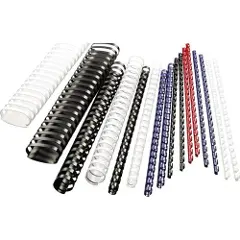 GBC CombBind - 14 mm - 21 ringer - A4 (210 x 297 mm) - 125 ark - blå - 100 stk plastbindekam - for P/N: 2101435, 4400399, IB271106, IB271717-2