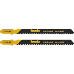 Kwb 610220, Stikksagblad, Sponplate, Konstruksjons Trematerial (tykk), Fibre board, Løvtre, High Carbon Steel (HCS), Sort, 3 mm, 10 cm-1