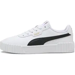 Puma Carina 3.0 Sneakers Women, Shoes, White/Black/Gold, 42-1