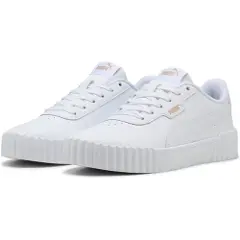 Puma Carina 3.0 Sneakers Women, Shoes, White/Gold, 37.5-5