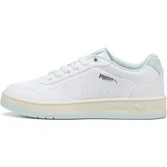 Puma Court Classic Sneakers Women, Shoes, White/Sea Glass/Silver, 38-1