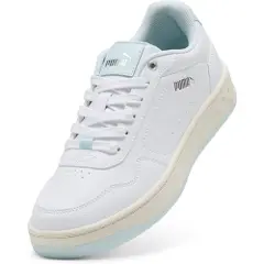 Puma Court Classic Sneakers Women, Shoes, White/Sea Glass/Silver, 38-3