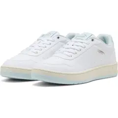 Puma Court Classic Sneakers Women, Shoes, White/Sea Glass/Silver, 38-5