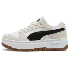 Puma Rebound Femme Low Sneakers Women, Shoes, White/Black/Frosted Ivory, 40.5-1