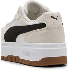 Puma Rebound Femme Low Sneakers Women, Shoes, White/Black/Frosted Ivory, 40.5-4