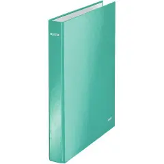 Leitz WOW - Ringperm - bokryggbredde: 40 mm - for A4 Maxi - kapasitet: 250 ark - blåis-2