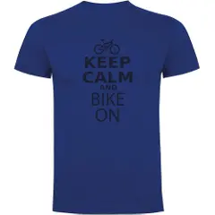 Kruskis Keep Calm And Bike On Kortarmet T-skjorte-1