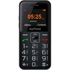 Myphone Halo Easy Mobiltelefon Svart og sølv-1