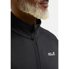 Jack Wolfskin Peak District, Fleecejakke, Herre, Black-2