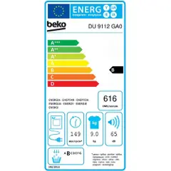 Beko Dhs8413ga1 Frontmatende Tørketrommel-5