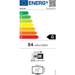 Philips 43PUS7609 - 43 Diagonalklasse 7609 Series LED-bakgrunnsbelyst LCD TV - Smart TV - TITAN OS - 4K UHD (2160p) 3840 x 2160 - HDR - antrasittgrå-4