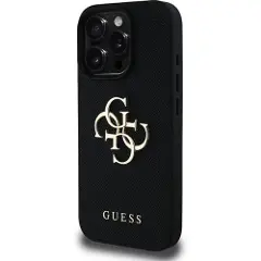 GUESS Pu Grained 4g Metal Logo Iphone 15 Pro Telefondeksel-2
