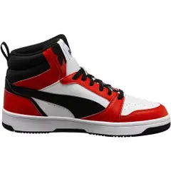 Puma Rebound Sneakers, Shoes, White/Black/Red, 48-5