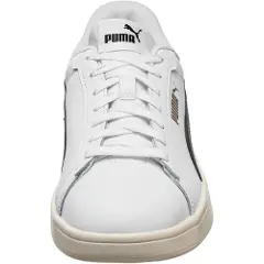 Puma Smash 3.0 Sneakers, Shoes, White/Black/Gold, 36-3