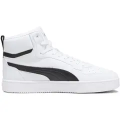 Puma Caven 2.0 Mid Sneakers, Shoes, White/Black/Gold, 38-4