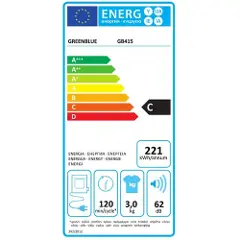Greenblue tørketrommel GreenBlue elektrisk tørketrommel, 3 kg belastning, GB415-2