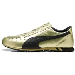 Puma Sprint Metallic Sneakers Unisex, Shoes, Gold/Black, 42.5-1