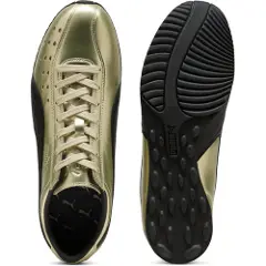 Puma Sprint Metallic Sneakers Unisex, Shoes, Gold/Black, 42.5-2