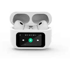 Gembird TWS In-Ear Bluetooth-hodesett med LCD-skjerm og aktiv støyreduksjon - hvit-3