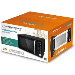 Esperanza COCINERO, Benkeplate, Kombinasjon mikrobølge, 20 l, 1200 W, Innebygd skjerm, LED-3