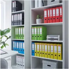 Esselte No.1 - Hevarmbuefil - bokryggbredde: 75 mm - for A4 (210 x 297 mm) - kapasitet: 500 ark - livlig svart-2