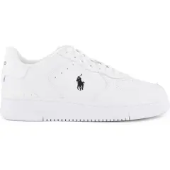 Ralph Lauren Ftw for man. 809891791009 Smooth leather trainers white (45), Flat, Laces, Casual-1