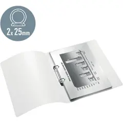 Leitz WOW - Ringperm - for A4 (210 x 297 mm) - kapasitet: 190 ark - metallisk purpur-4