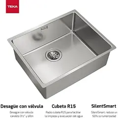 Teka Belinea Rs15 50.40 Silentsmart Rectangular Vask-3
