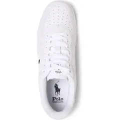 Ralph Lauren Ftw for man. 809891791009 Smooth leather trainers white (45), Flat, Laces, Casual-2