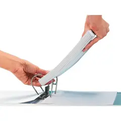 Leitz 180° - Hevarmbuefil - bokryggbredde: 80 mm - for A4 (210 x 297 mm) - kapasitet: 500 ark - marmorsvart-2