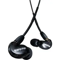 Shure AONIC 215 Lydisolerende Øretelefoner Svarte-3